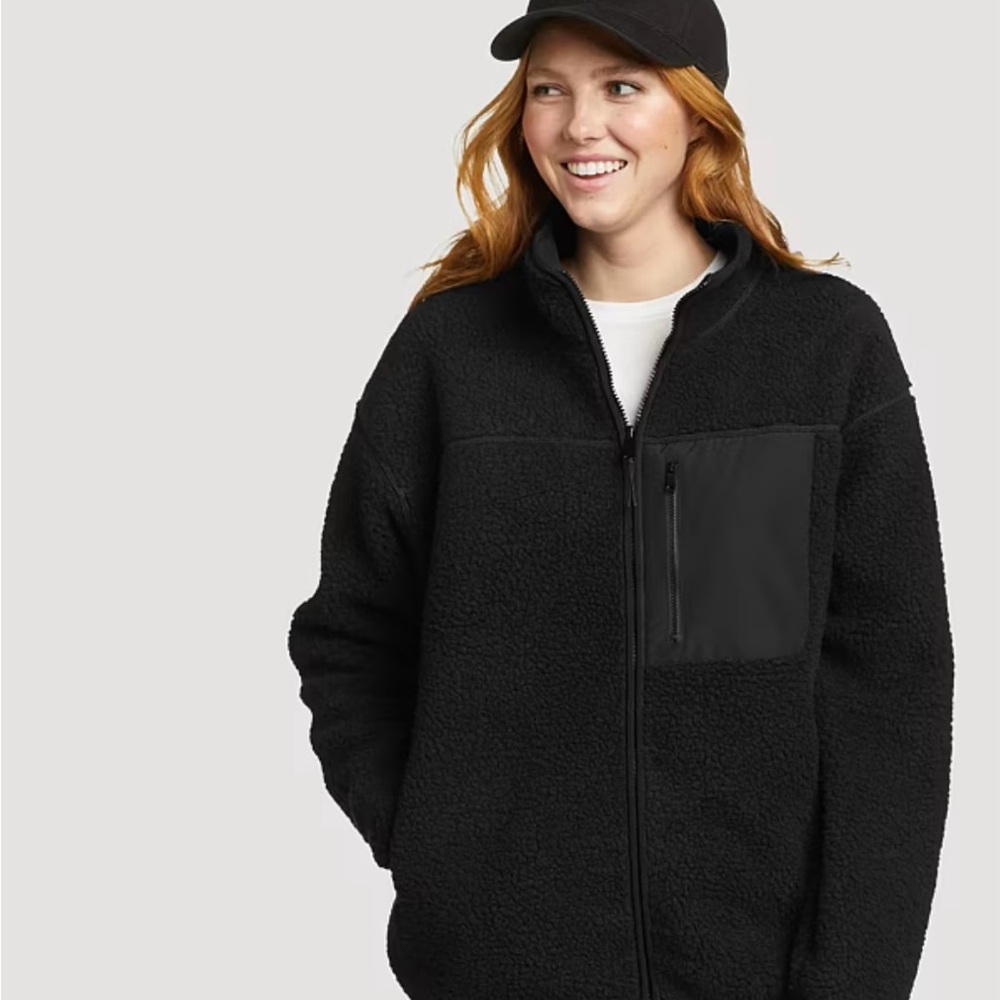Eddie Bauer Women's Black Teddy Jacket